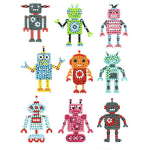 Charger l&#39;image dans la galerie, 9pcs-Hyperactive Robot-Diamond Painting Autocollants

