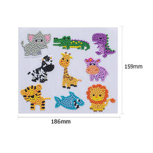 Charger l&#39;image dans la galerie, 9pcs-Animal-Diamond Painting Autocollants
