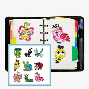 9pcs-Insect-Diamond Painting Autocollants