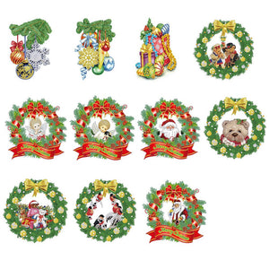 1pcs Autocollants de guirlande de Noël bricolage
