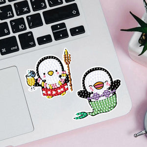 2pcs dessin animé bricolage diamant dessin autocollant