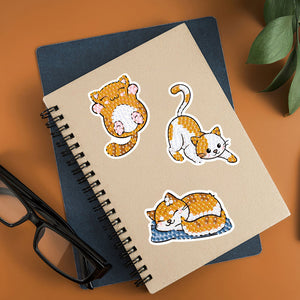 2pcs dessin animé bricolage diamant dessin autocollant