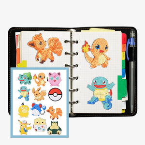 12pcs Pokemon - 5d bricolage artisanat autocollants