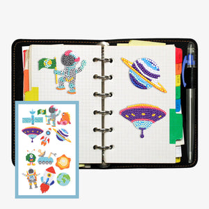 12pcs-Starry-Diamond Painting Autocollants