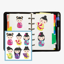 Charger l&#39;image dans la galerie, 6pcs-Doll-Diamond Painting Autocollants
