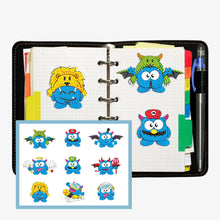 Charger l&#39;image dans la galerie, 9pcs-Smurfs-Diamond Painting Autocollants
