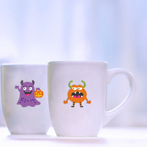 12pcs-Monster-Diamond Painting Autocollants