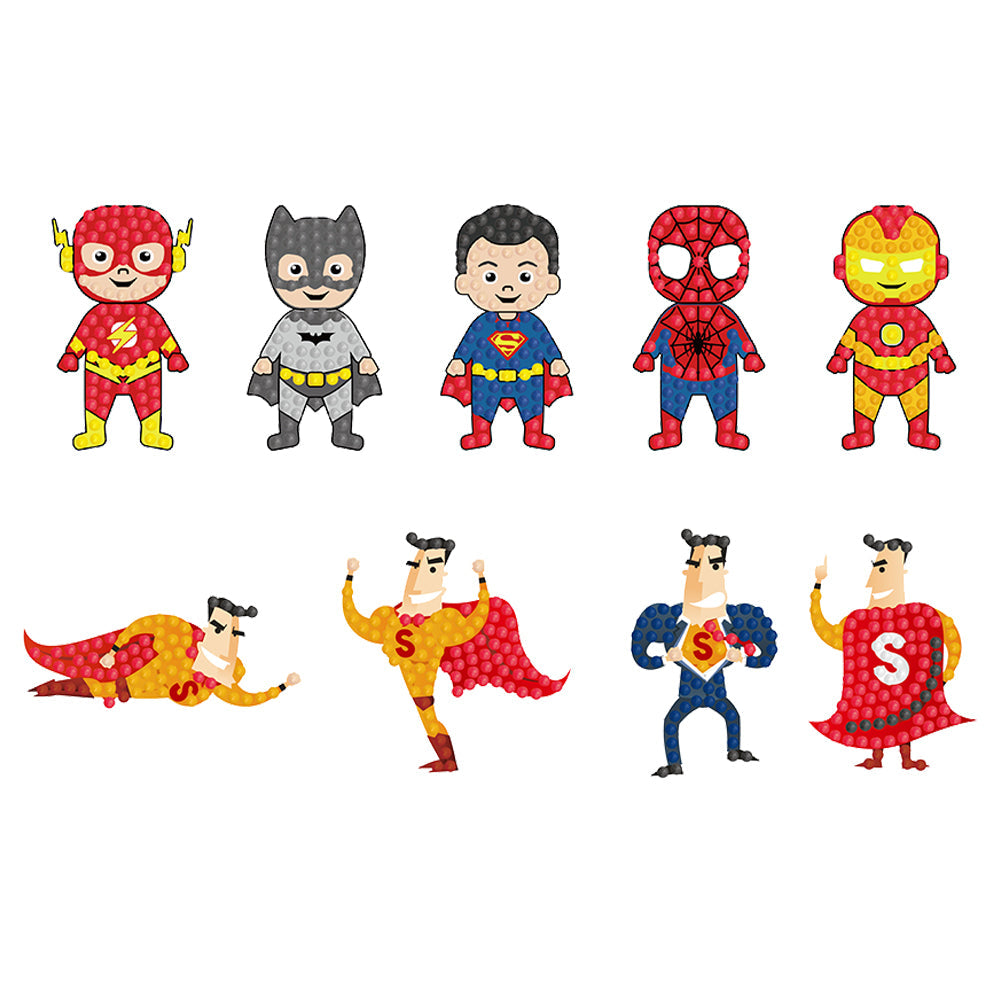 9pcs-Marvel-Diamond Painting Autocollants