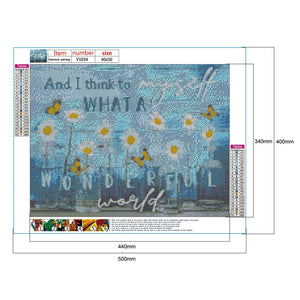 Fleur-Plein Foret Rond Foret-50x40cm-Peinture Diamant