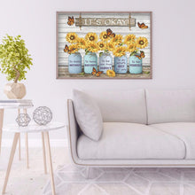 Charger l&#39;image dans la galerie, Fleur-Plein Foret Rond Foret-50x40cm-Peinture Diamant

