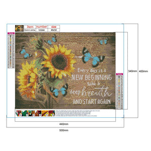 Fleur-Plein Foret Rond Foret-50x40cm-Peinture Diamant