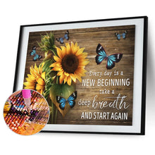 Charger l&#39;image dans la galerie, Fleur-Plein Foret Rond Foret-50x40cm-Peinture Diamant
