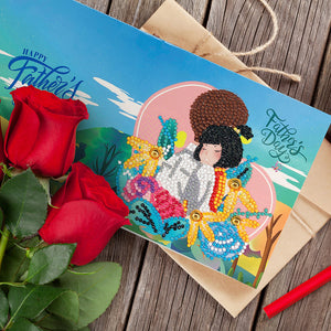 4pcs/Set-Holiday-Diamond Cartes de voeux