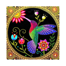 Charger l&#39;image dans la galerie, Colibri-Cristaux de forme spéciale Diamond Painting-30*30 cm
