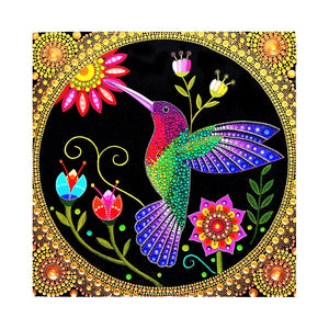 Colibri-Cristaux de forme spéciale Diamond Painting-30*30 cm