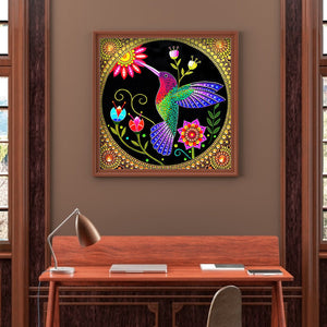Colibri-Cristaux de forme spéciale Diamond Painting-30*30 cm