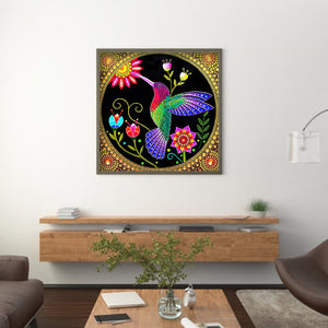 Colibri-Cristaux de forme spéciale Diamond Painting-30*30 cm