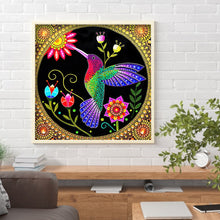 Charger l&#39;image dans la galerie, Colibri-Cristaux de forme spéciale Diamond Painting-30*30 cm
