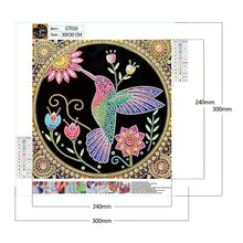 Charger l&#39;image dans la galerie, Colibri-Cristaux de forme spéciale Diamond Painting-30*30 cm
