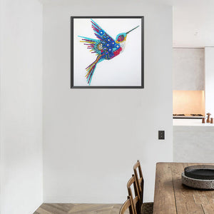 Colibri-Cristaux de forme spéciale Diamond Painting-30*30 cm