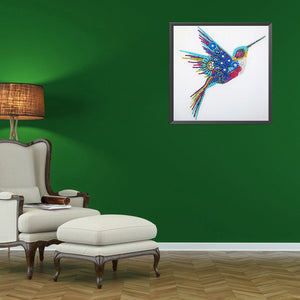 Colibri-Cristaux de forme spéciale Diamond Painting-30*30 cm