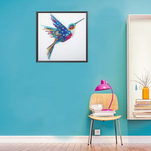 Colibri-Cristaux de forme spéciale Diamond Painting-30*30 cm