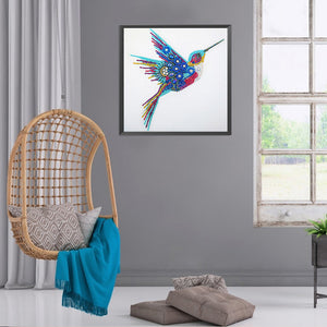 Colibri-Cristaux de forme spéciale Diamond Painting-30*30 cm