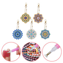 Charger l&#39;image dans la galerie, 5pièces Mandala simple face Porte-clés
