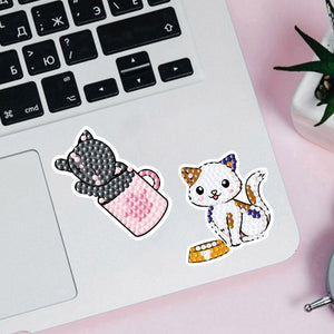 2pcs dessin animé bricolage diamant dessin autocollant
