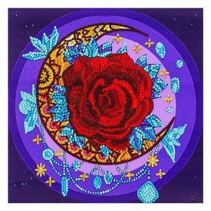 Rose-Special Shaped Crystal Diamond Painting-30 * 30cm