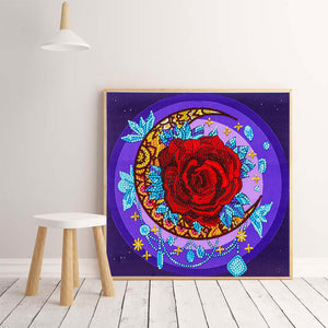 Rose-Special Shaped Crystal Diamond Painting-30 * 30cm