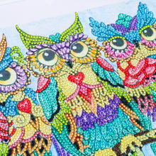 Charger l&#39;image dans la galerie, Hibou en forme de cristal spécial diamant peinture 40*30 cm
