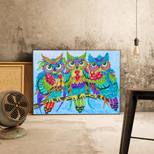 Charger l&#39;image dans la galerie, Hibou en forme de cristal spécial diamant peinture 40*30 cm
