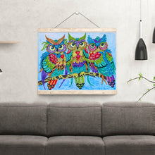 Charger l&#39;image dans la galerie, Hibou en forme de cristal spécial diamant peinture 40*30 cm
