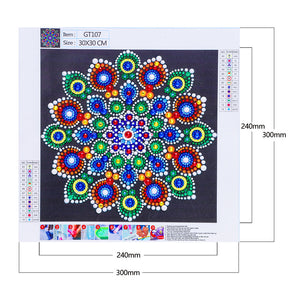 Mandala-Special Shaped Crystals Diamond Painting-30*30CM