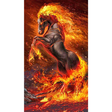 Charger l&#39;image dans la galerie, Flame Horse-Full Drill Diamond Painting-40x70cm
