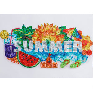 Four Seasons on Paper Diamond Diamond Painting de forme spéciale 40 x 30 cm