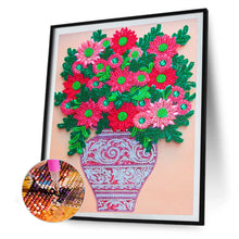Charger l&#39;image dans la galerie, Fleur-Spécial En Forme De Cristaux Diamant Peinture-30*40CM
