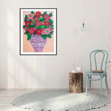 Charger l&#39;image dans la galerie, Fleur-Spécial En Forme De Cristaux Diamant Peinture-30*40CM
