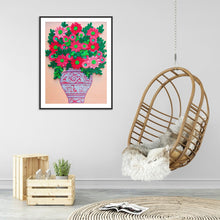 Charger l&#39;image dans la galerie, Fleur-Spécial En Forme De Cristaux Diamant Peinture-30*40CM
