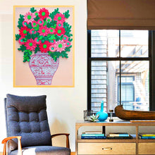 Charger l&#39;image dans la galerie, Fleur-Spécial En Forme De Cristaux Diamant Peinture-30*40CM
