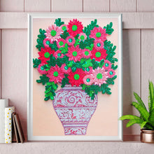 Charger l&#39;image dans la galerie, Fleur-Spécial En Forme De Cristaux Diamant Peinture-30*40CM

