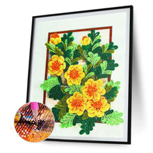 Charger l&#39;image dans la galerie, Fleur-Spécial En Forme De Cristaux Diamant Peinture-30*40CM
