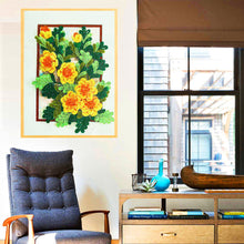 Charger l&#39;image dans la galerie, Fleur-Spécial En Forme De Cristaux Diamant Peinture-30*40CM
