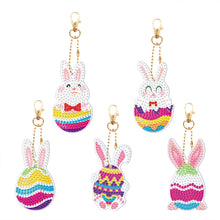 Charger l&#39;image dans la galerie, 5pièces Lapin Simple face Porte-clés

