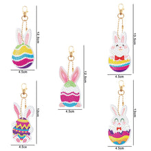 Charger l&#39;image dans la galerie, 5pièces Lapin Simple face Porte-clés
