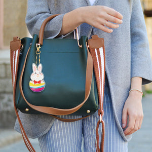 5pièces Lapin Simple face Porte-clés