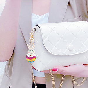 5pièces Lapin Simple face Porte-clés