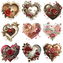 Charger l&#39;image dans la galerie, Love Rose-FULL Round Diamond Painting-30x30cm
