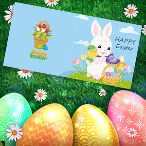 4pcs/Set-Easter-Diamond Cartes de voeux